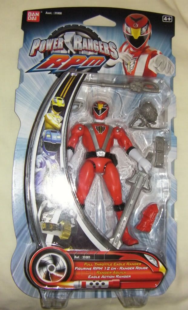 Power Rangers RPM Full Throttle Red Eagle Ranger (boxed)