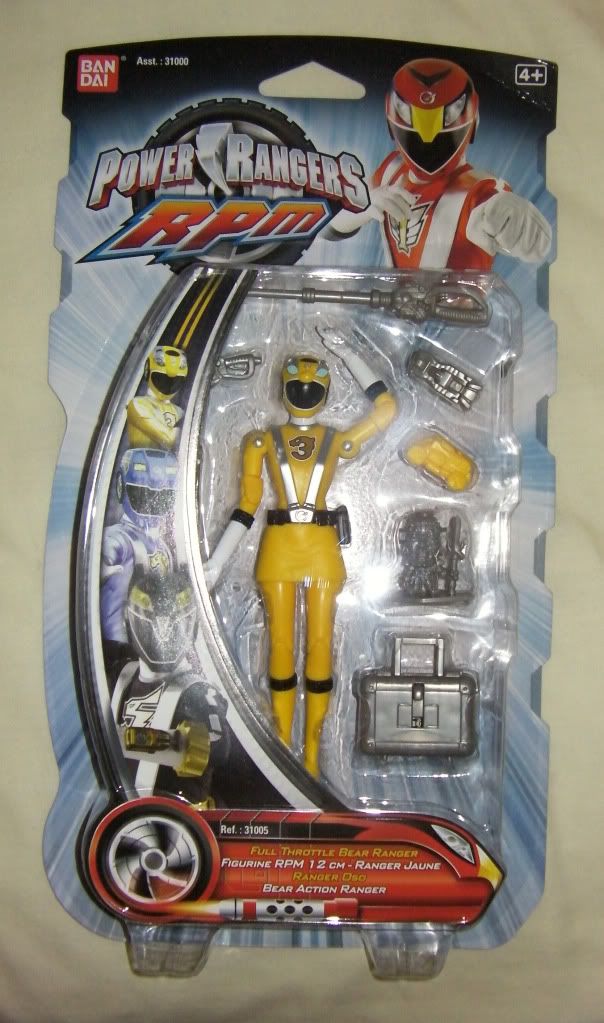 Power Rangers RPM Full Throttle Yellow Bear Ranger (boxed)