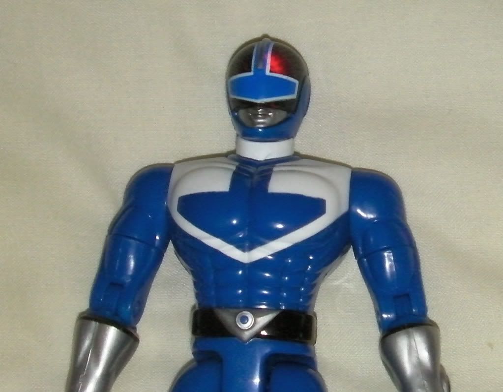 Power Rangers Time Force Blue Ranger (lights still functioning)
