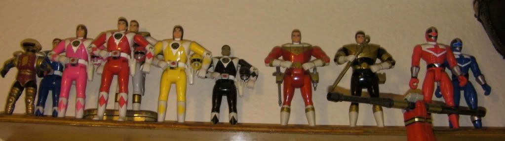 My Power Rangers figures collection so far 1