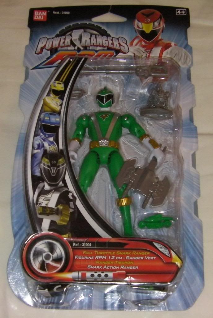 Power Rangers RPM Full Throttle Green Shark Ranger Ranger (boxed)