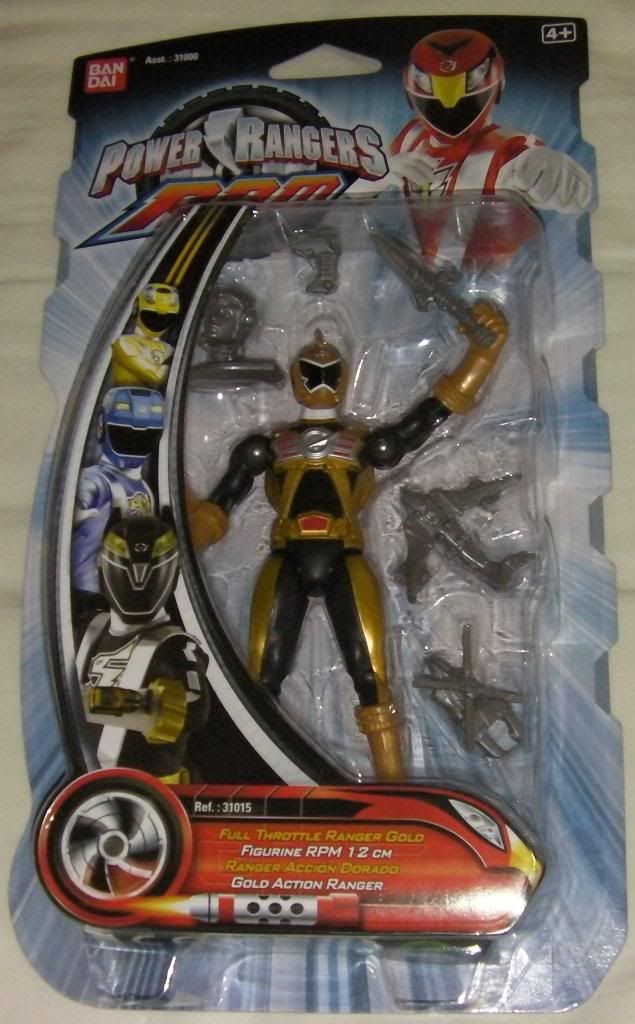 Power Rangers RPM Full Throttle Gold Ranger (boxed)