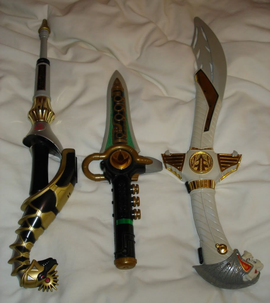 Brachio Staff, Dragon Dagger and Saba