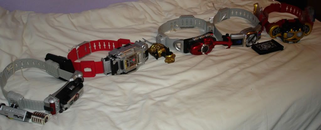 All My DX Kamen Rider Belts (Faiz - Kiva)