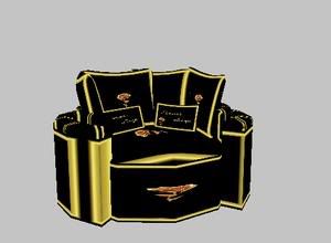 Black and Gold Chair