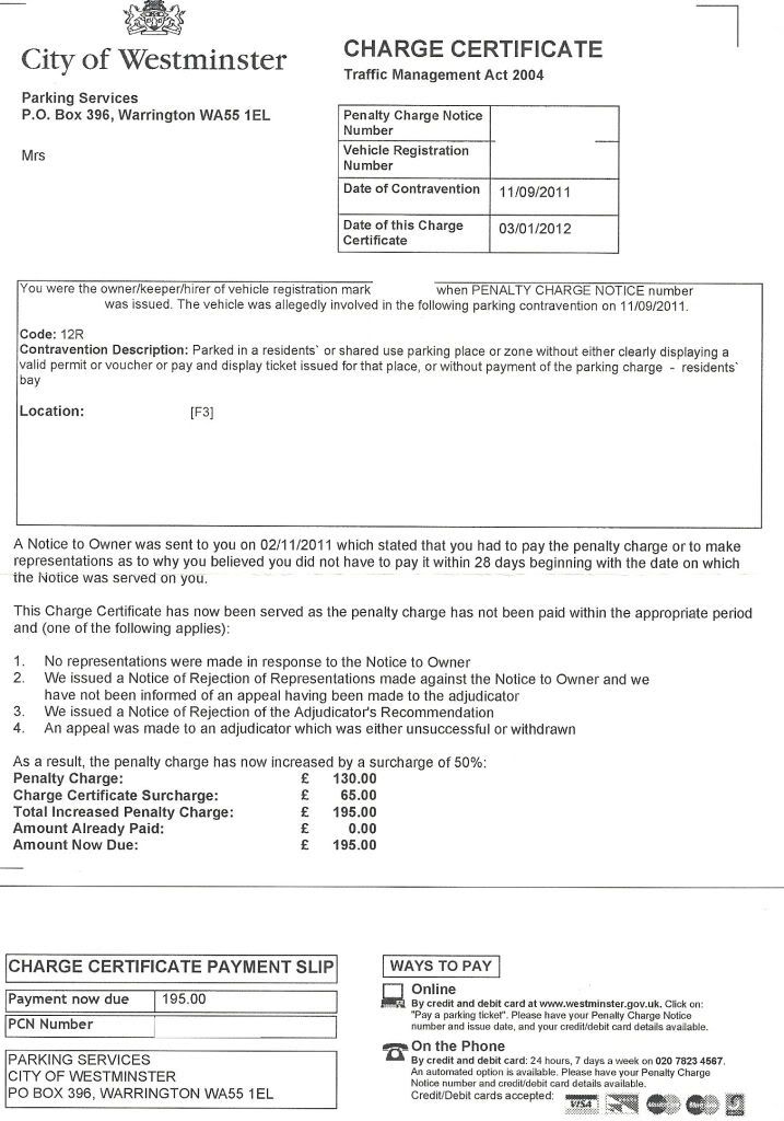 fightback-forums-charge-certificate-westminster-council