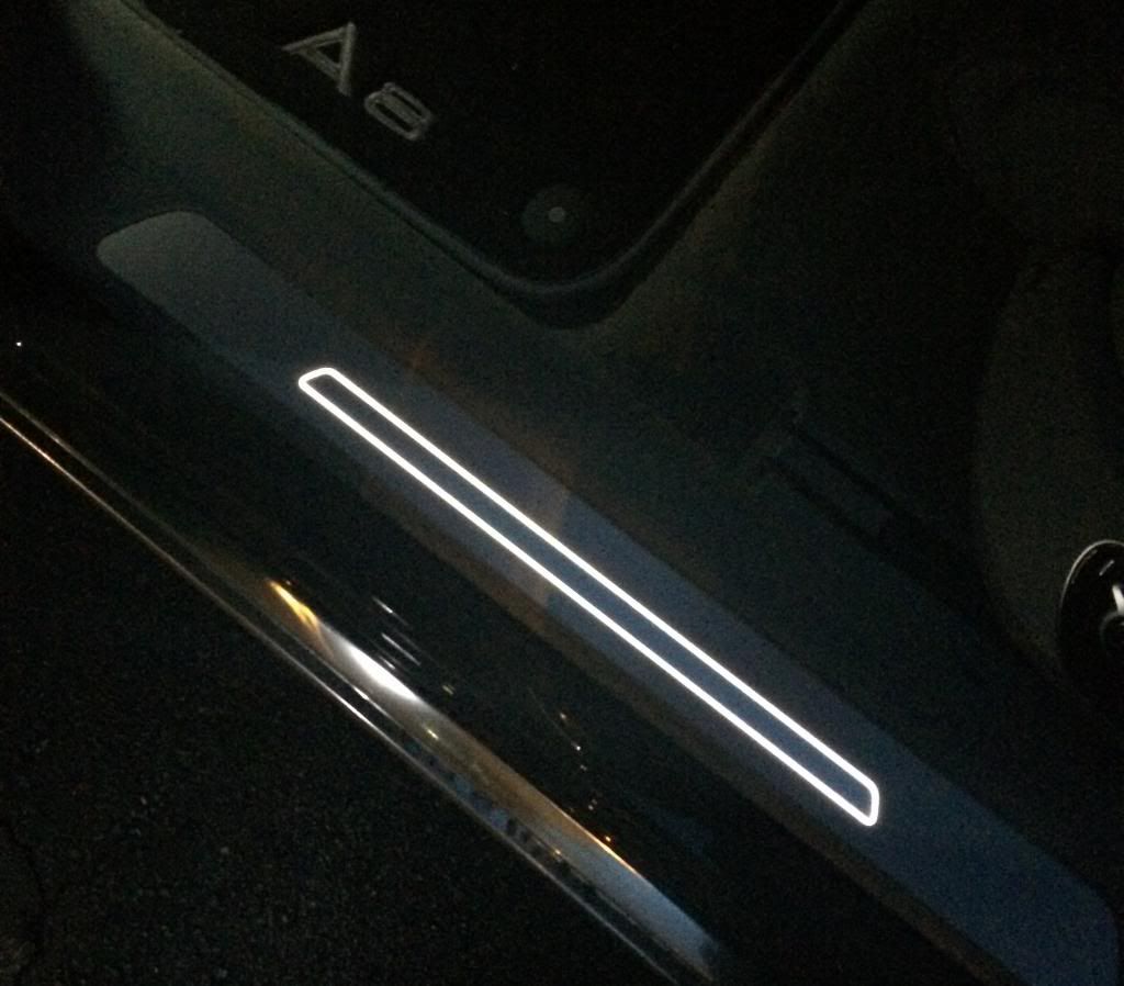 Illuminated Door Sills Installed AudiWorld Forums