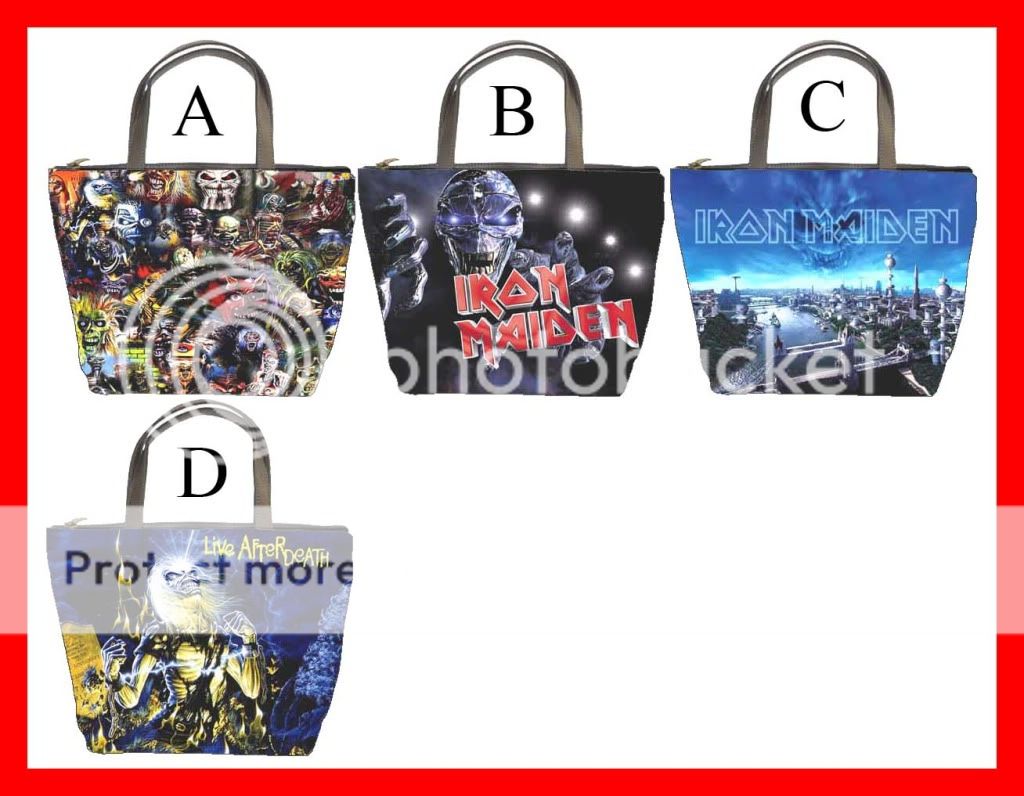 Iron Maiden Rock Band Bucket Bag Handbag Purse #PICK 1  