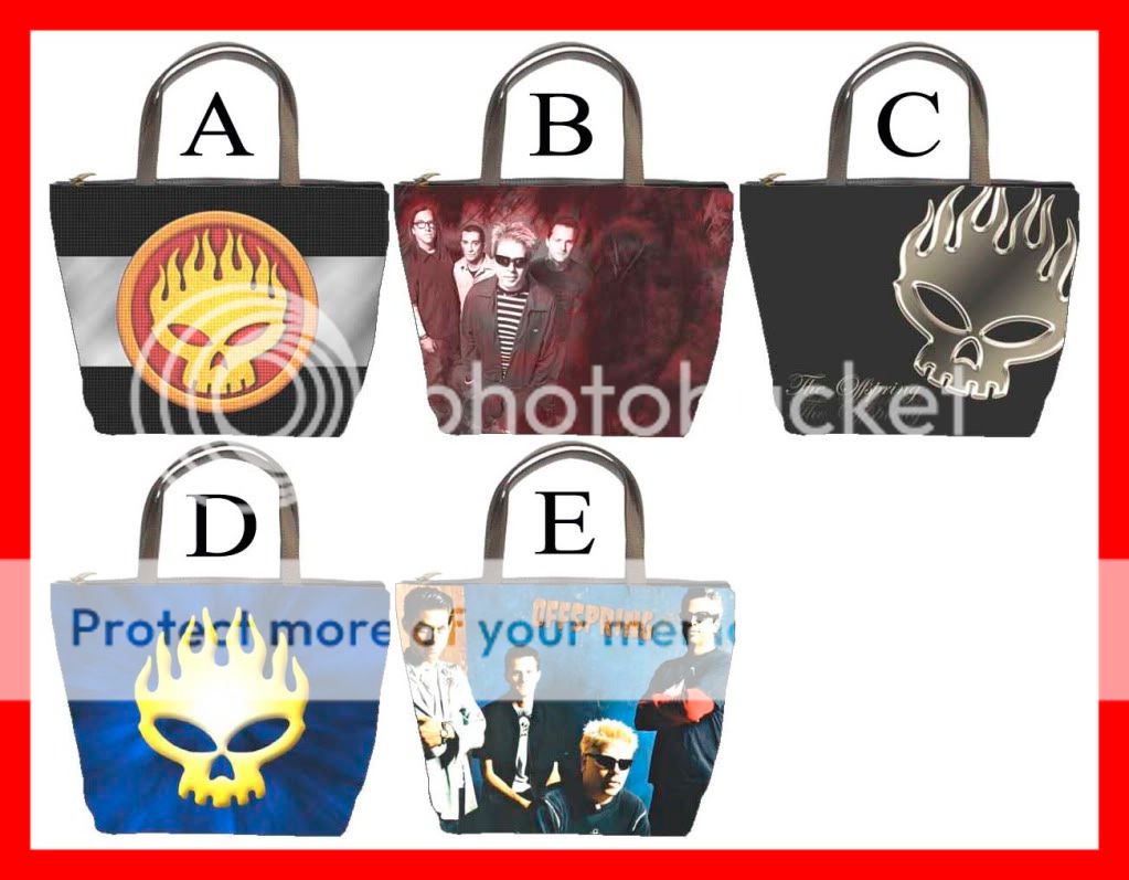 The Offspring Rock Band Rare Bucket Bag Purse #PICK 1  