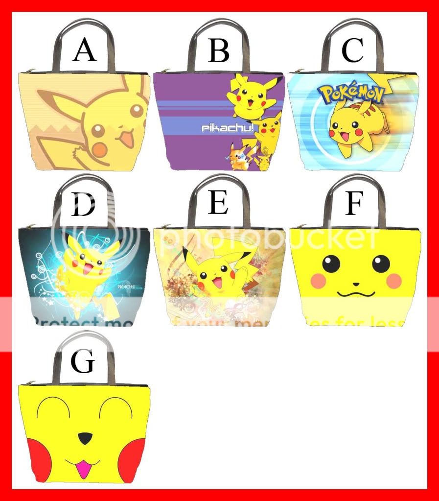 Pokemon Anime Pikachu Hot Rare Bucket Bag Purse #PICK1  