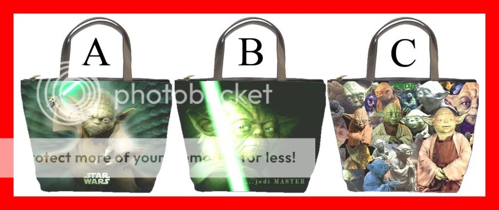 Star Wars Yoda Jedi Master Bucket Bag Handbag #PICK1  