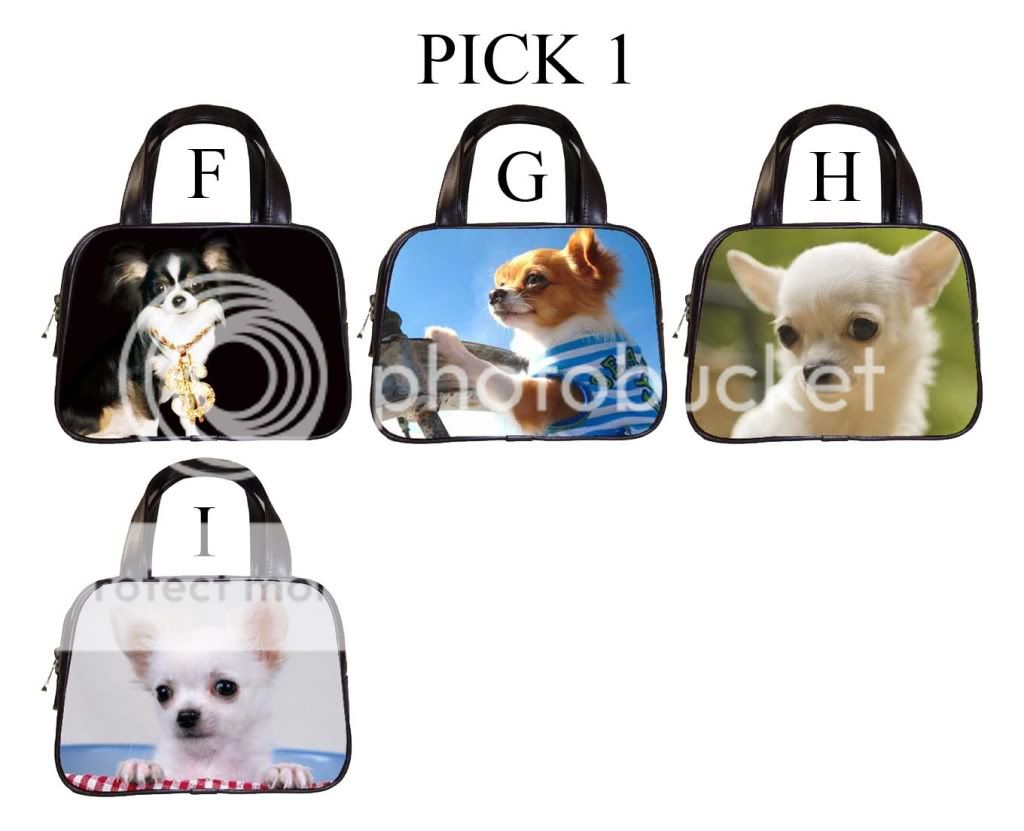 Chihuahua Dog Puppy Puppies F I Leather Handbag Purse #PICK 1  