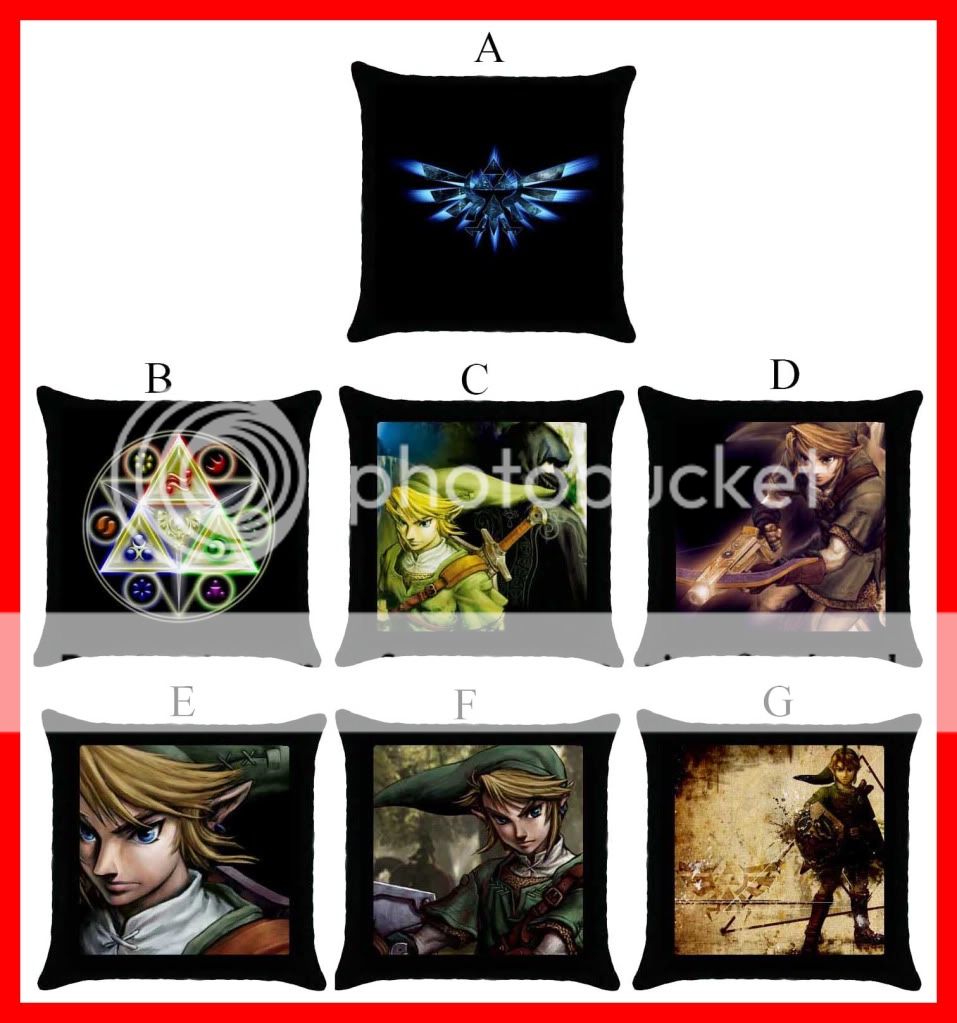 Legend of Zelda Triforce Rare Throw Pillow Case #Pick 1  