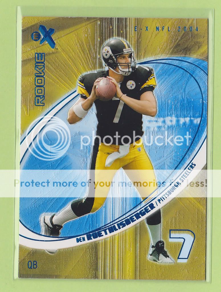 2004 EX CREDENTIALS BEN ROETHLISBERGER ROOKIE 7/46  